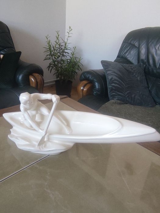 Duźa ceramiczna figura Jihokera Bechynē Czechosłowacja lata 60 te.