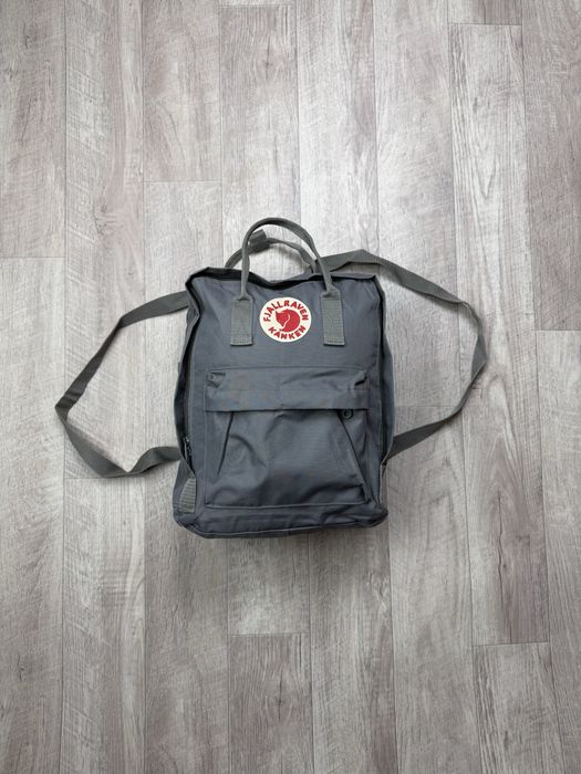 Рюкзак Fjallraven Kanken Grey оригинал городской серый канкен