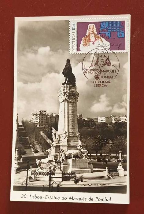 Postal Marquês de Pombal 1982