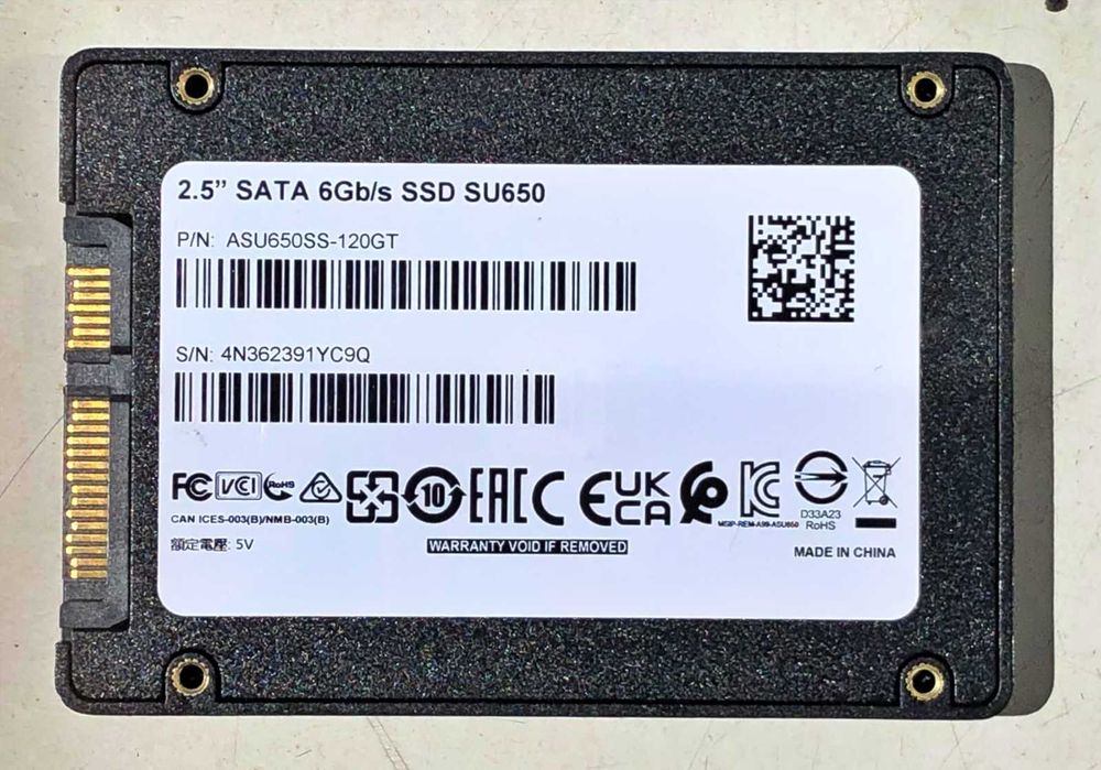 SSD ADATA SU650 120GB jak nowy