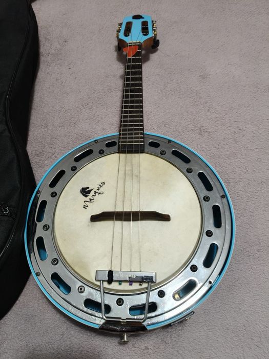 Banjo marques elétrico com afinador capa e cabo