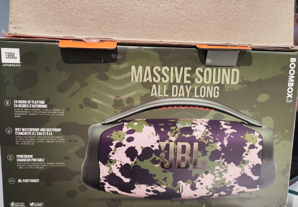 Coluna Bluetooth JBL Boombox 3 Original – Como Nova