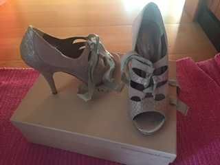 sapatos bourne 36 cinzentos com caixa