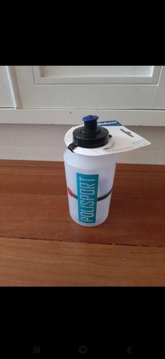 Bidão Clip-on com tampa 550ml da Polisport em cor azul 3/4