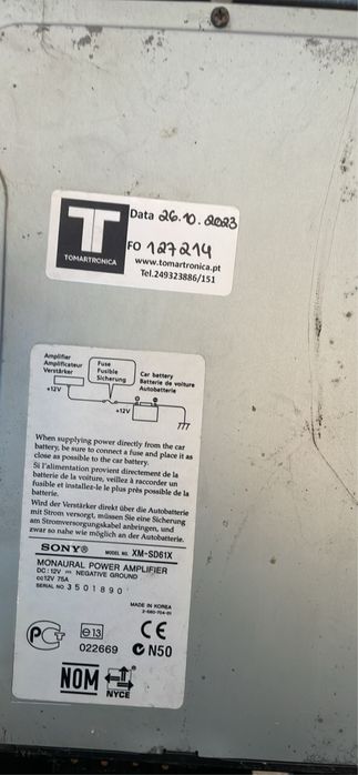 Subwofer + 2 amplificadores