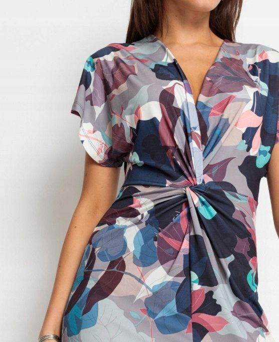 B.P.C sukienka z nadrukiem marszczenia 44/46.