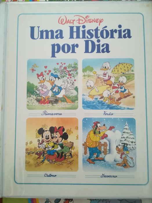 Livros Disney - Uma historia por dia com as cassetes completas