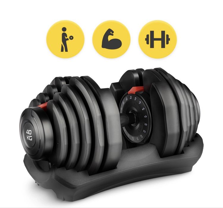 Hantel regulowany do ćwiczeń PRO 40 kg