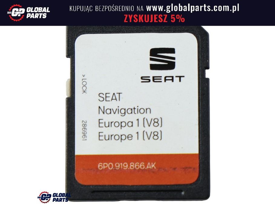 Seat Leon Cupra 5F Karta SD Nawigacji Europa 1 V8 Mapy 6P
