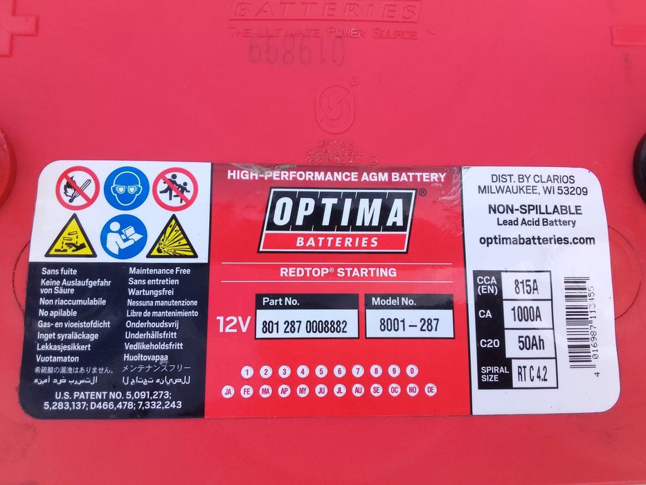 Akumulator 4x4 Optima RedTop 1000A Nowy!!