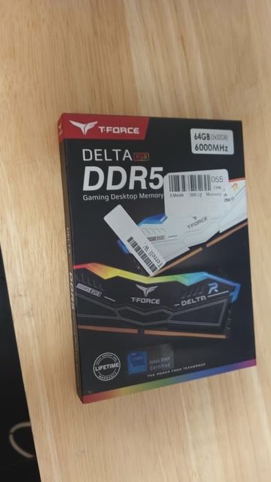 Memoria RAM T-Force Delta RGB DDR5 6000MHz 64gb (2X 32GB) - PRETA