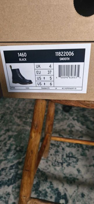 Botas Dr Martens 1460 black smooth leather