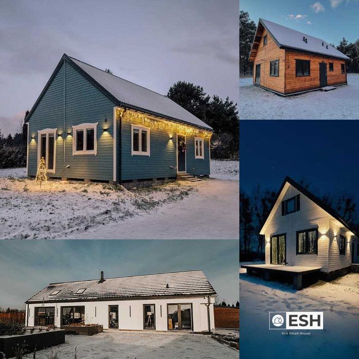 Eco Small House - Dom modułowy 65m2 całoroczny pod klucz,2x33m2, 70m2
