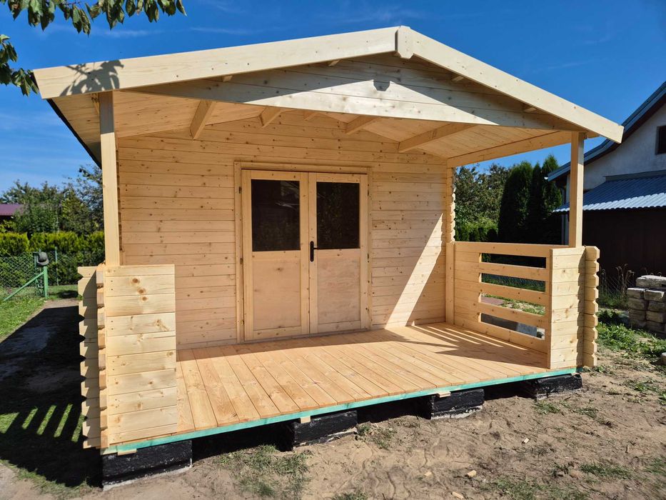 dostępny od RĘKI domek LETNISKOWY drewniany+TARAS*6mx4m*24 m2*balik 34