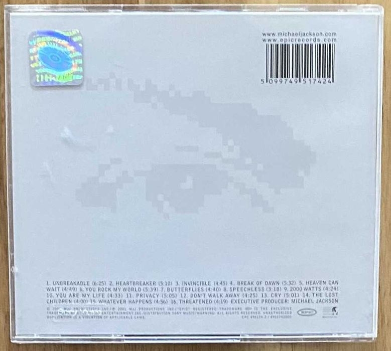 CD Michael Jackson Invincible I Wydanie NOWA bez folii