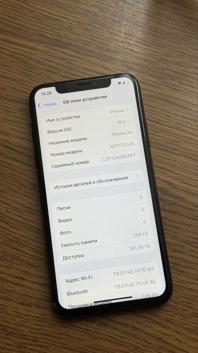 Apple iPhone Xs 256GB Black Neverlock