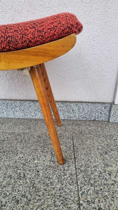 Taboret podnóżek design PRL Lata 60 Czechosłowacja Vintage Retro