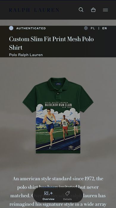 Bluzka Koszulka Polo Męska Ralph Lauren L