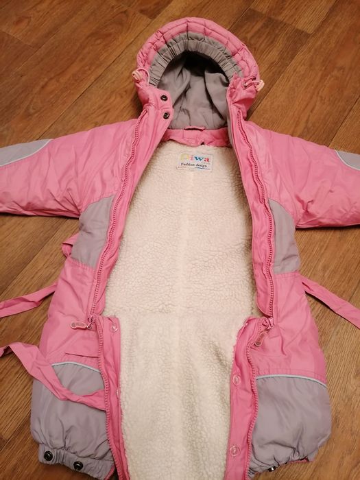 Комбинезон, конверт, 68 см, зима, деми, 2 в 1