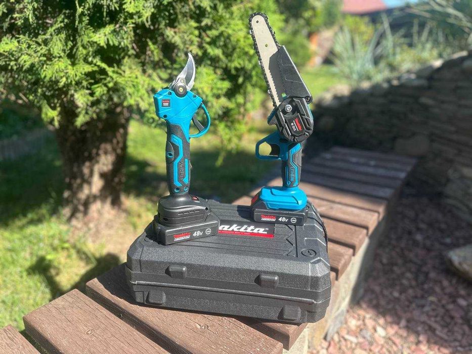 Набор секатор пила електроінструментів акумуляторних. Пилка + секатор