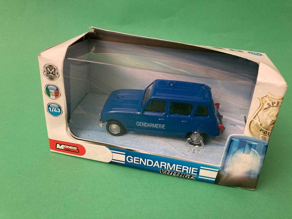 Miniatura Renault 4L Gendarmerie Colecção Mondo Motors