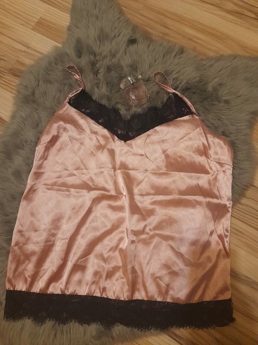 Sexi satynowa koszula piżamowa rozm L