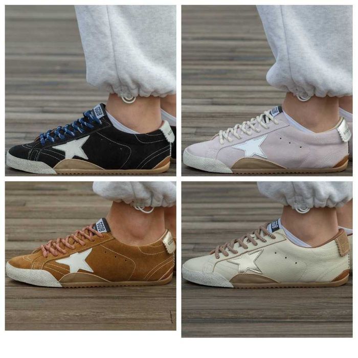 Женские замшевые кеды Golden Goose True-Star кроссовки голден гус