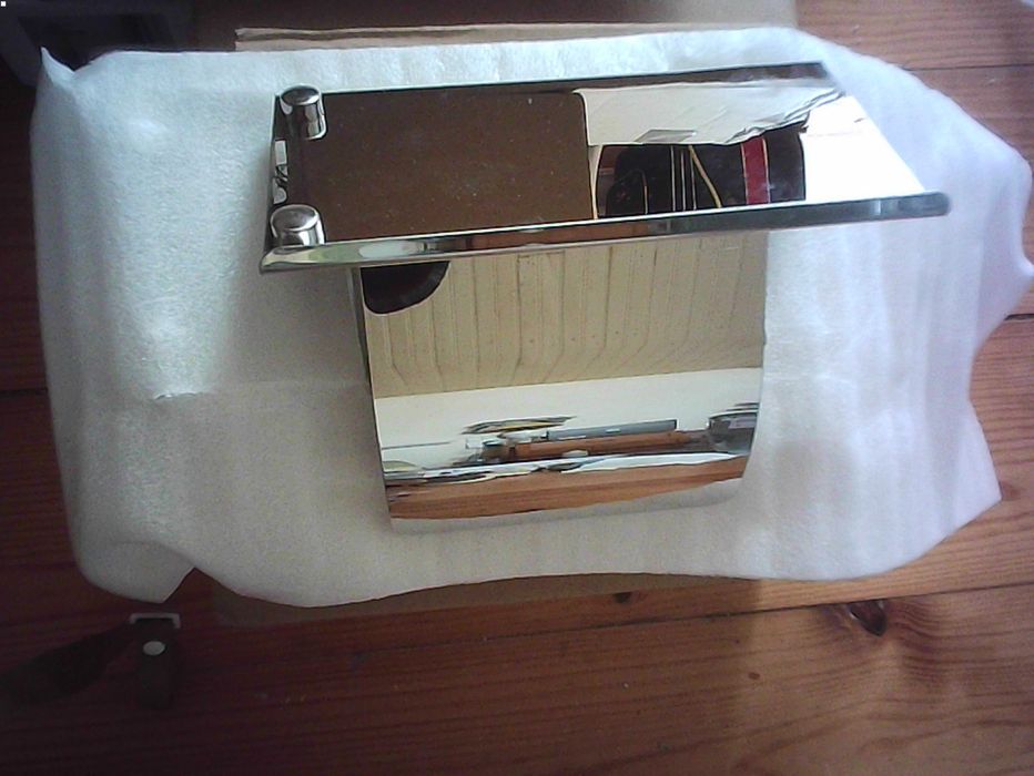 para pôr rolo papel higiénico, espelhado
