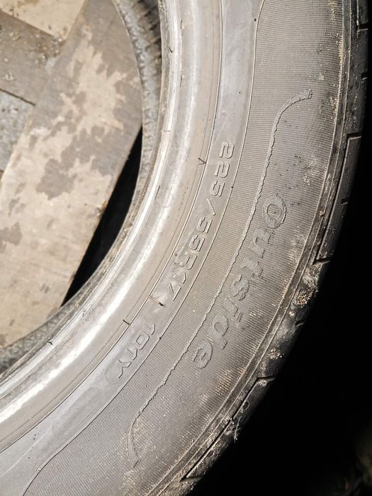 225.55.17 Fulda 2шт літо шини б/у склад Харків шиномонтаж R17 55 225