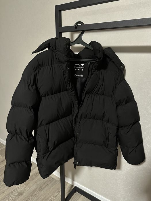 Пуховик casual S-M чорний