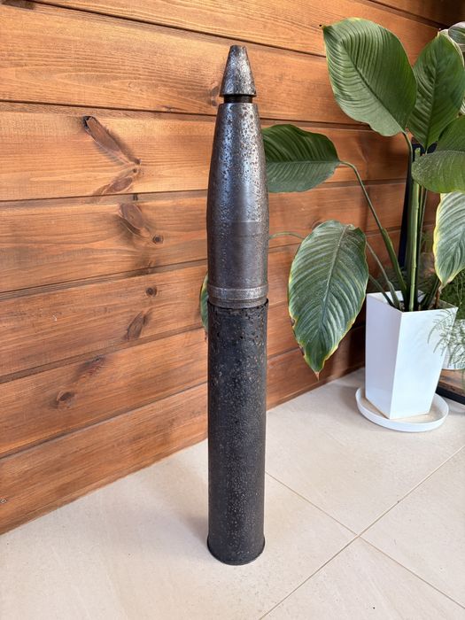 Niemiecki pocisk 76.2mm w komplecie z łuską 2 wojna światowa