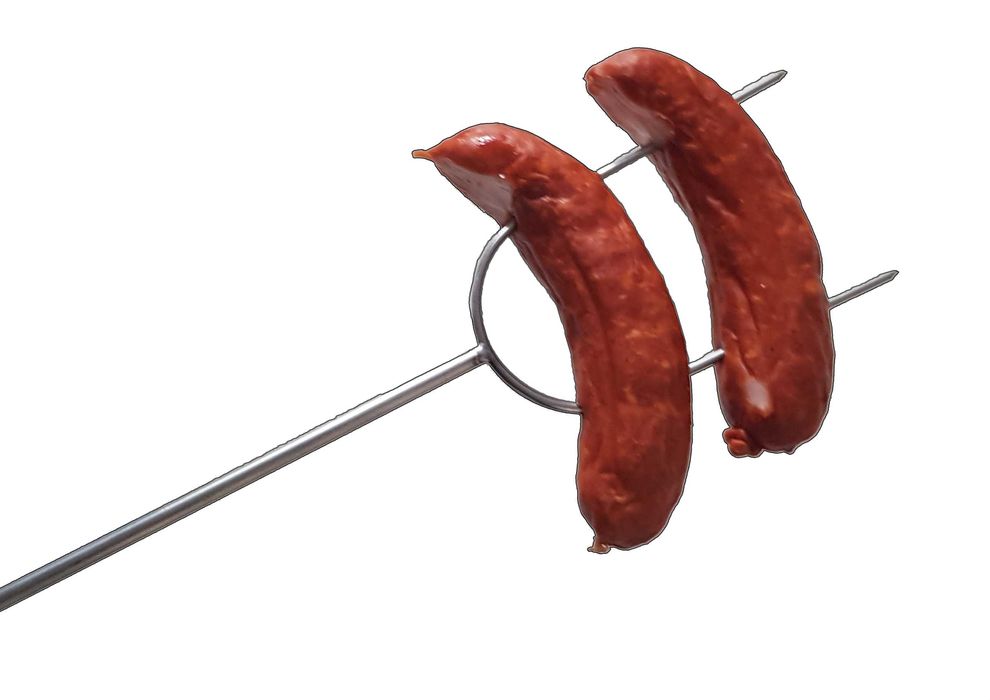 Kije na ognisko do kiełbasek widełki kijki ogniskowe nierdzewne typ WP