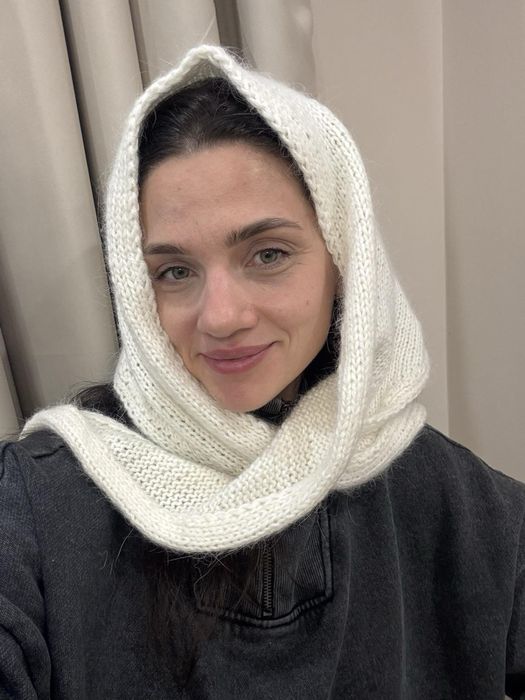 Хусточка вязана, пух норки ( ангора)