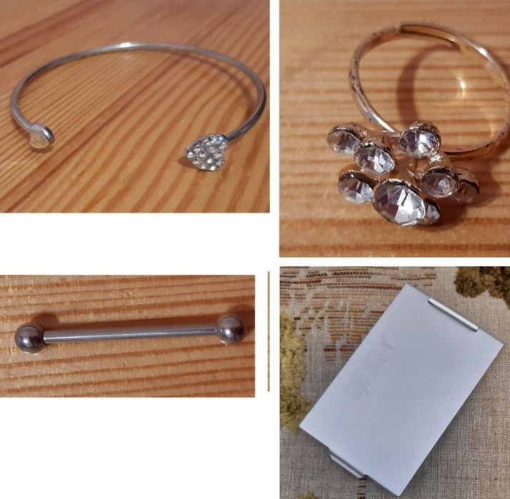 Пирсинг Пусеты Браслет Кольцо Зеркало