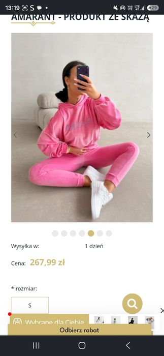 Komplet welurowy ola voga