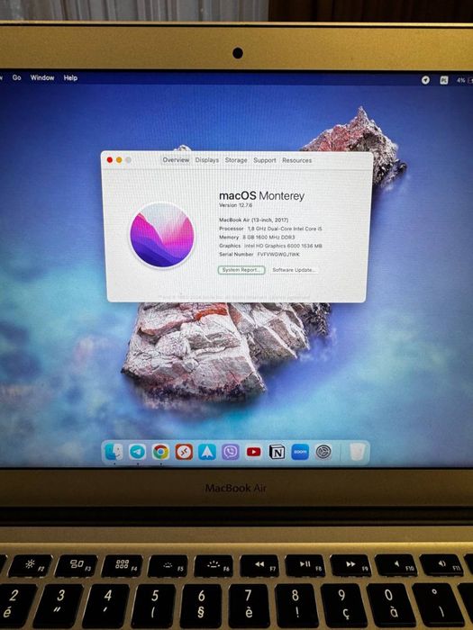 MacBook Air 13” 2017 | i5 | 8 GB RAM | sprawny 128 GB