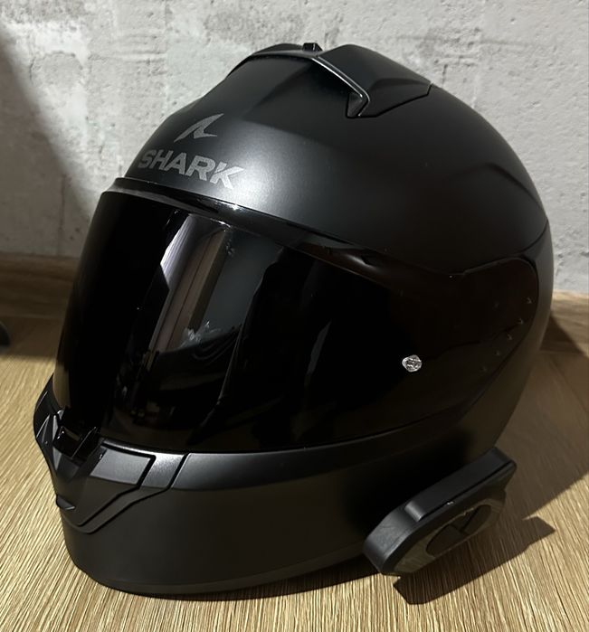 Kask motocyklowy Shark Ridill 2  black mat rozm. S 55-56 cm intercom