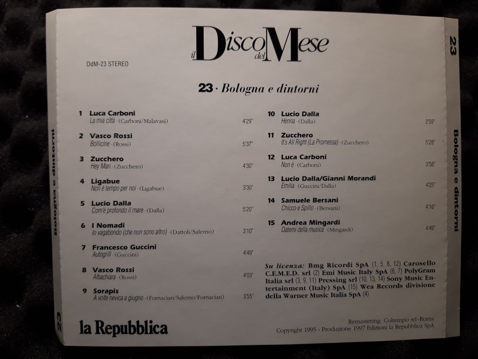 Bologna E Dintorni (CD, 1997)