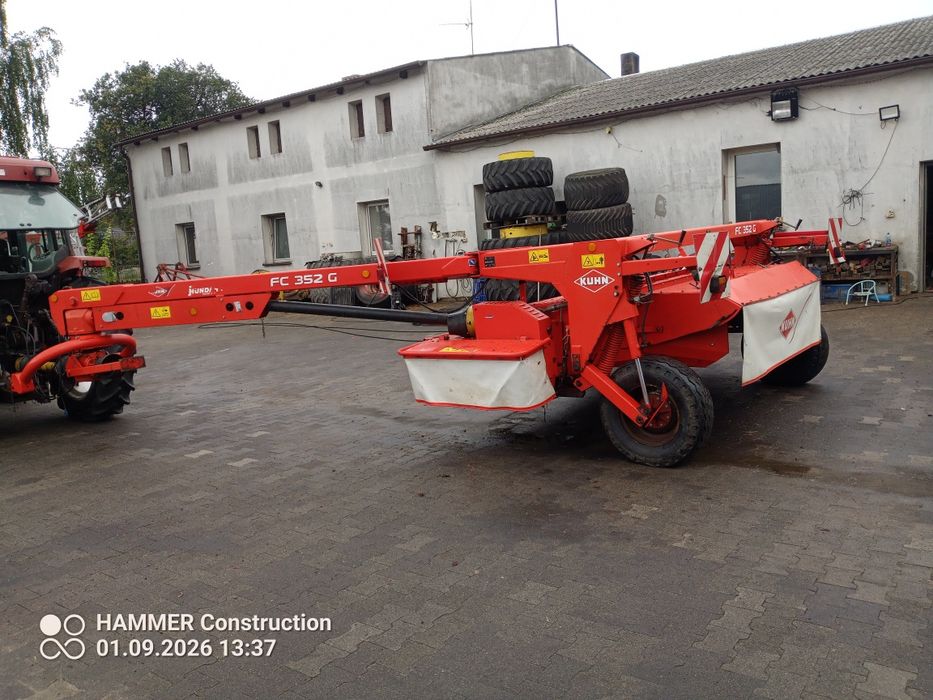 Kosiarka ciagana kuhn FC 352 G polzawieszana