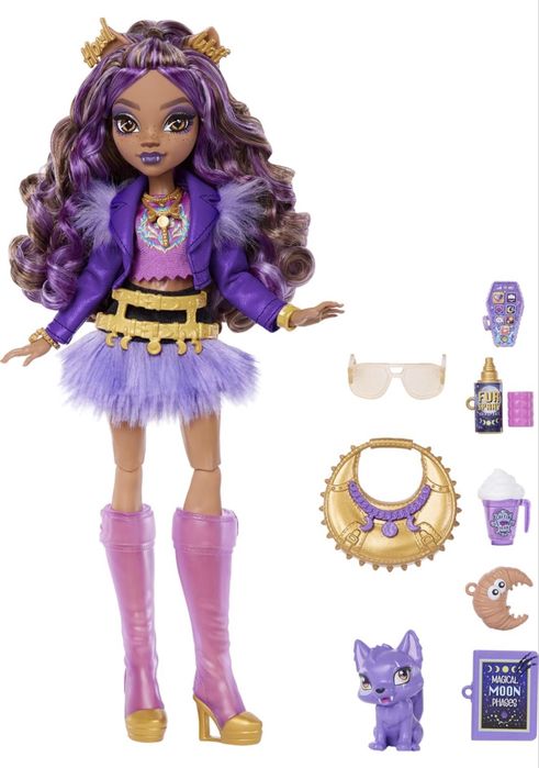 лялька Monster High Clawdeen Wolf Fabulous монстер хай Клодін Вульф з вихованцем нова серія оригінал Mattel Кукла Клодин