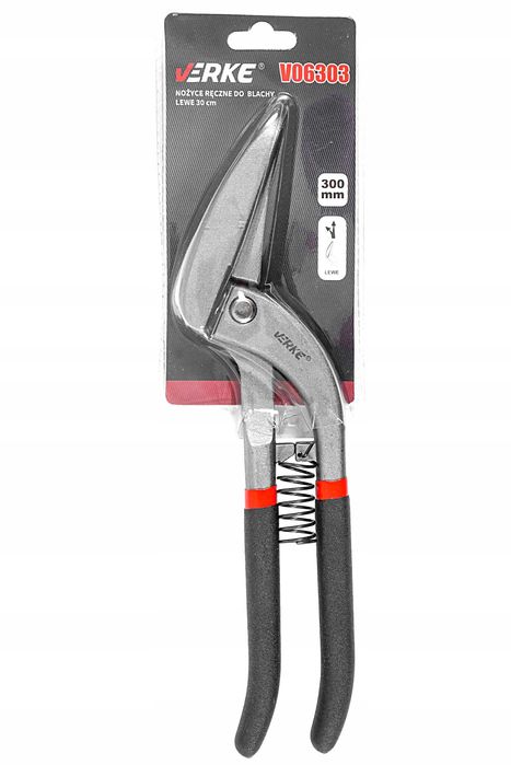 Nożyce ręczne cięcia blachy pelikan lewe odgięte  30 CM