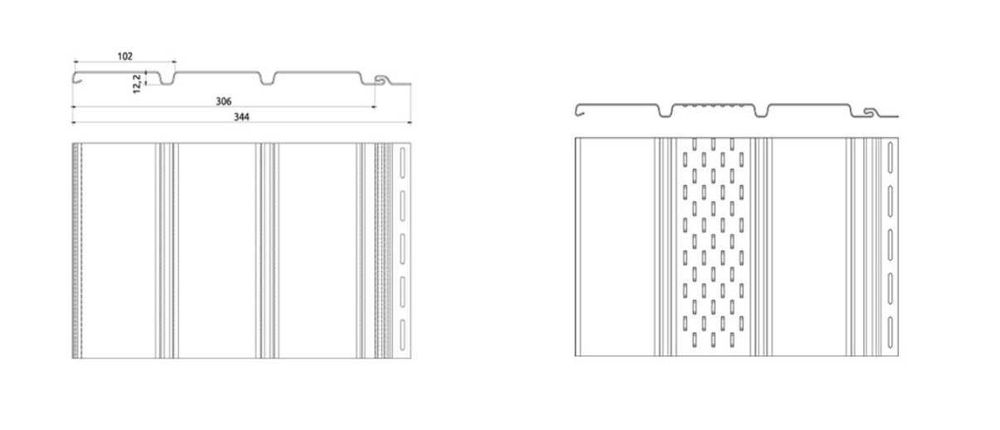 BUDMAT podsufitka dachowa plastikowa brąz ral 8017