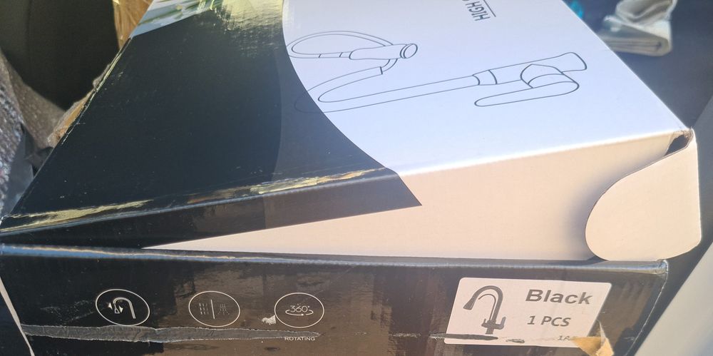 Torneira Cozinha - Design Moderno cor preta