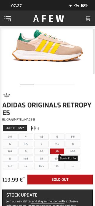 Кроссовки Adidas Originals Retropy E5