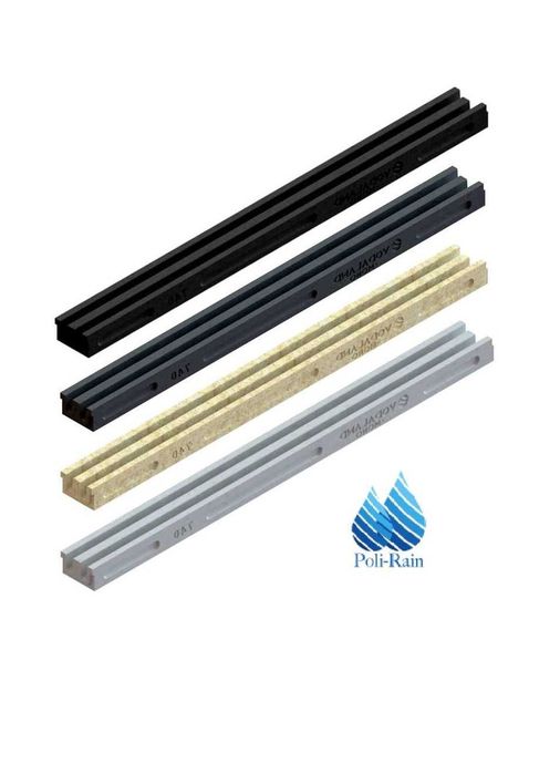 Odwodnienie - Kanał grzebieniowy polimerobeton DN80-KOLORY PIASKOWY