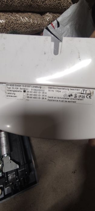Przepływowy ogrzewacz wody terma clage 24kW 400v