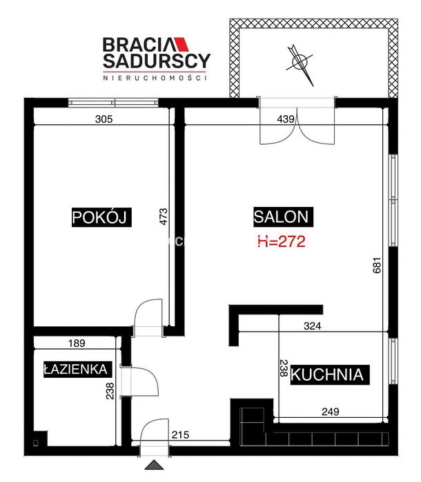 Zamknięte osiedle | 2 pok. | Balkon