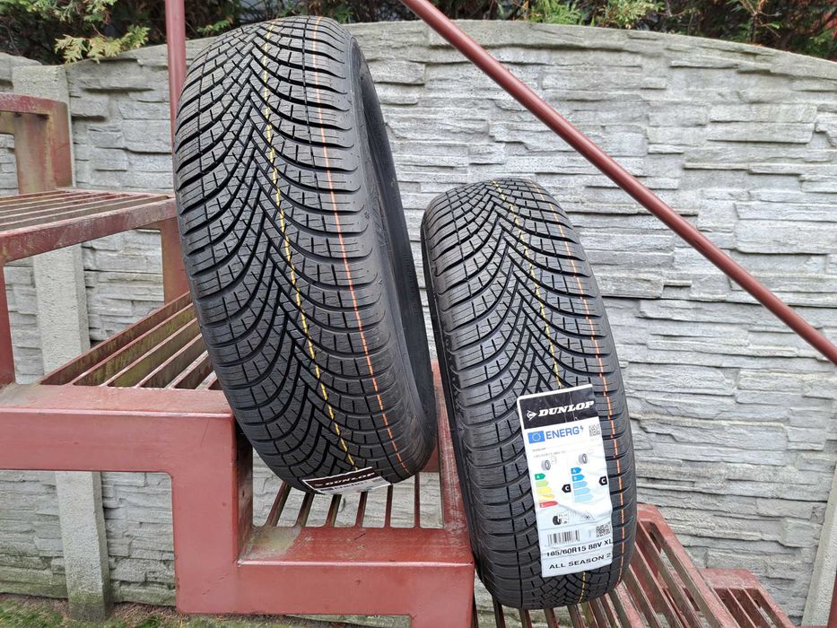 Opony nowe wielosezonowe 185/60 R15 Dunlop Montaż i wyważanie Gratis!