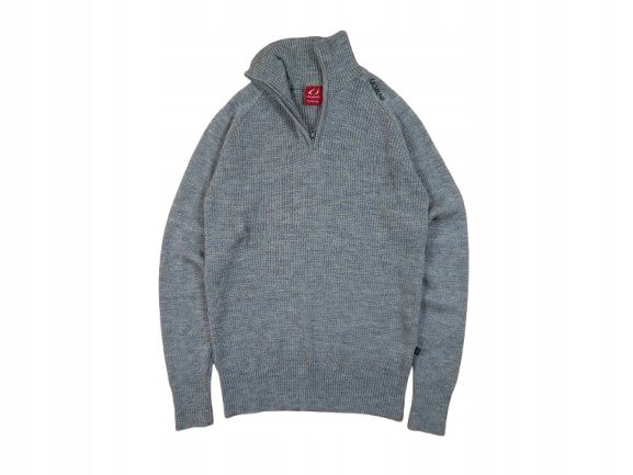 ULVANG Sweter Męski Wełniany Zip Neck Logowany r. L