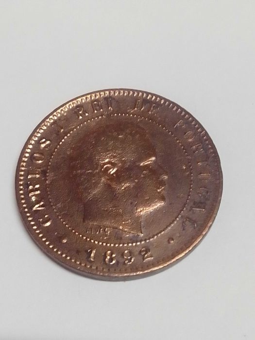 Moeda antiga de réis de Portugal
